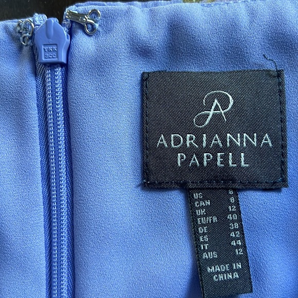 Adrianna Papell Floral Print Chiffon Gown - Picture 16 of 16